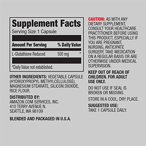 Frasco con cápsulas de Glutatión Vegano
