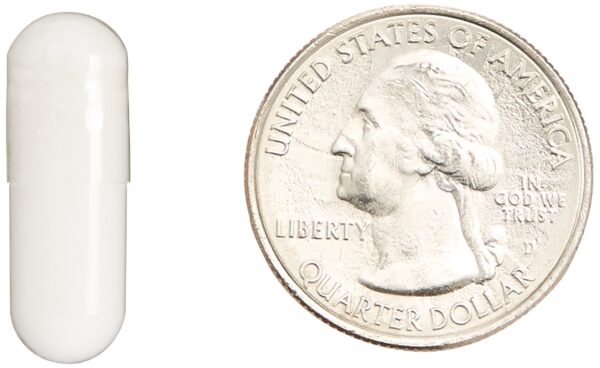 Vista posterior del envase de Glutatión Vegano