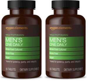 Amazon Elements Men’s One Daily Multivitamin botella frontal