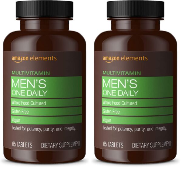 Amazon Elements Men’s One Daily Multivitamin botella frontal