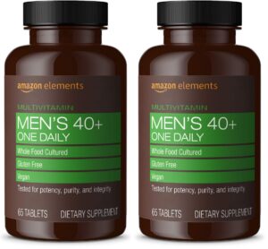 Frente del envase Amazon Elements 40+ multivitamínico
