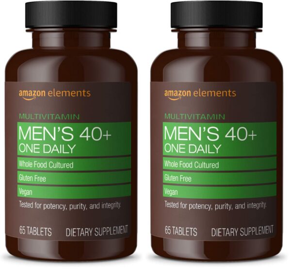 Version 1.0.0 Frente del envase Amazon Elements 40+ multivitamínico
