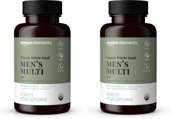 Etiqueta frontal del envase Amazon Elements Organic Whole Food Menor Menull