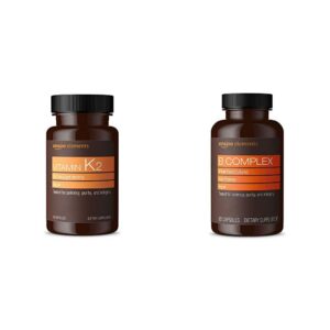 Amazon Elements Vitamina K2 y B Complex botella frontal