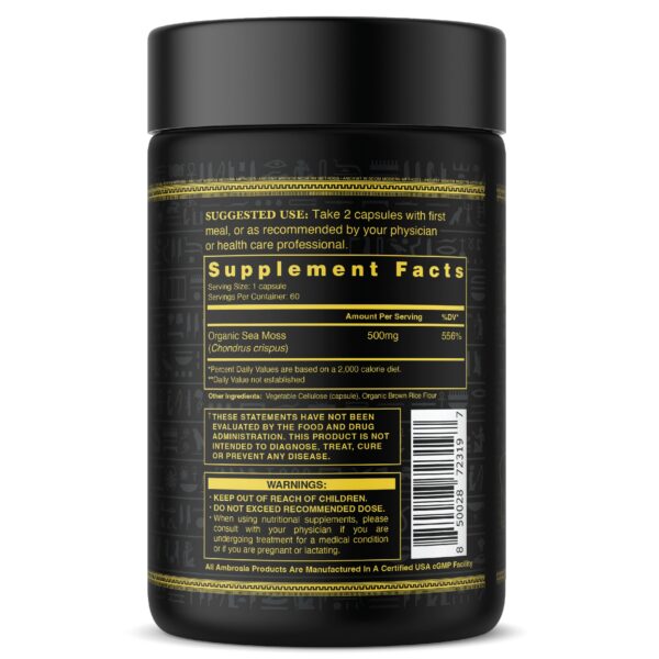 Ambrosia Sea Moss botella