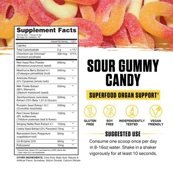 Version 1.0.0 Etiqueta frontal de Ambrosia Nektar Polvo de Superalimentos