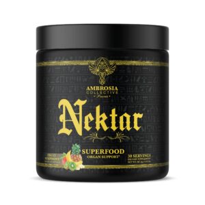 Ambrosia Nektar polvo de superalimentos etiqueta frontal