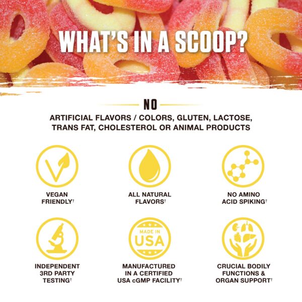 Version 1.0.0 Etiqueta de sabor Sour Gummy Candy en envase