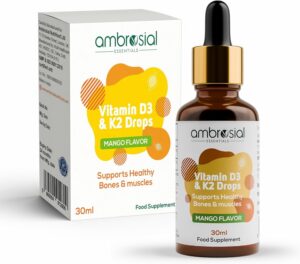 Gotas Ambrosial D3 K2 frasco 30 ml