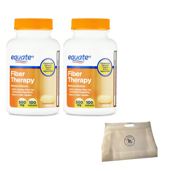 Paquete AMCIENT Equate Fiber Therapy con metilcelulosa y bolsa reutilizable