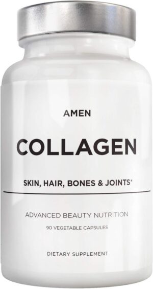 Amen Collagen cápsulas frente al envase