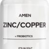 Frasco Amen Zinc & Copper + Probiotics