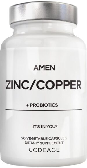 Frasco Amen Zinc & Copper + Probiotics