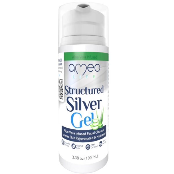 Version 1.0.0 Etiqueta gel plata coloidal Ameo Life