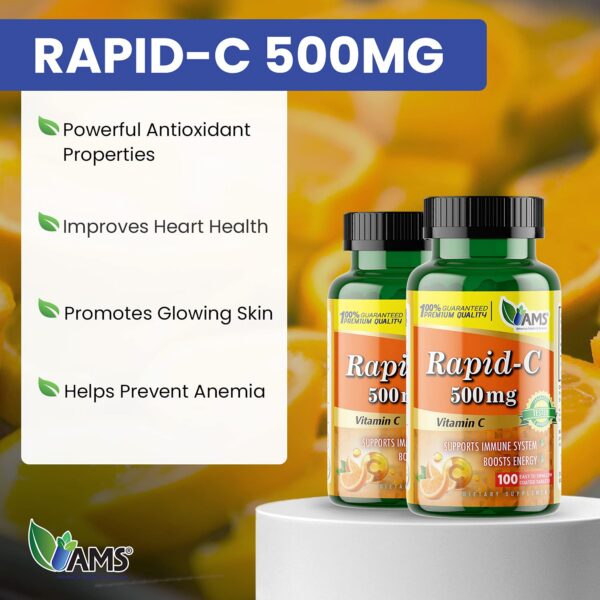 Etiqueta frontal de Rapid-C Vitamina C