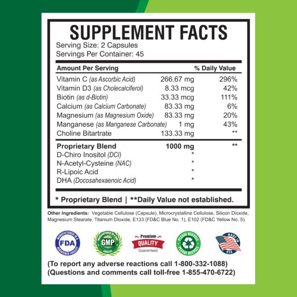 Cápsulas de los productos