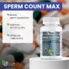Etiqueta frontal de Sperm Count Max