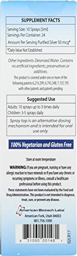 Etiqueta del Silver Biotics