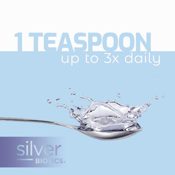 Etiqueta lateral de Silver Biotics