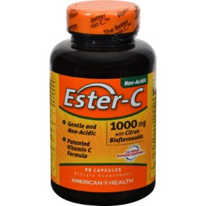 american health ester c 1000mg bioflavonoides 90 tabletas soporte inmune