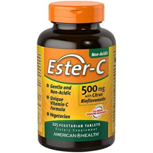 American Health Ester-C vitamina c no ácida 500 mg tableta frontal