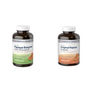American Health Papaya Enzyme 600 ct etiqueta frontal