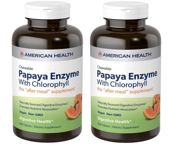 American Health Papaya Enzyme con Clorofila – frontal
