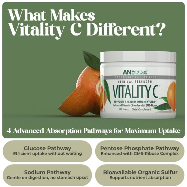 Polvo vitamina C 4000 mg, mezcla fácil