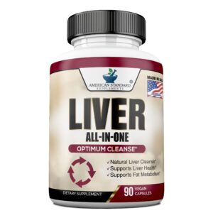 American Standard limpieza y detox hígado suplemento 90 cápsulas frontal