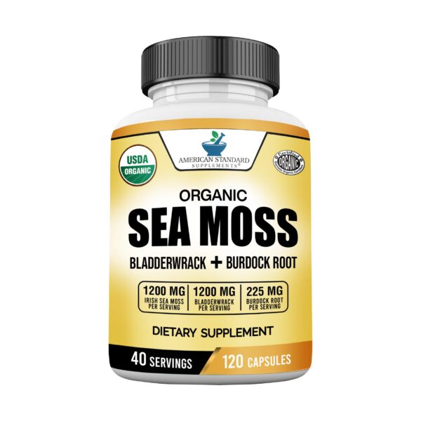 Frente del envase American Standard Sea Moss