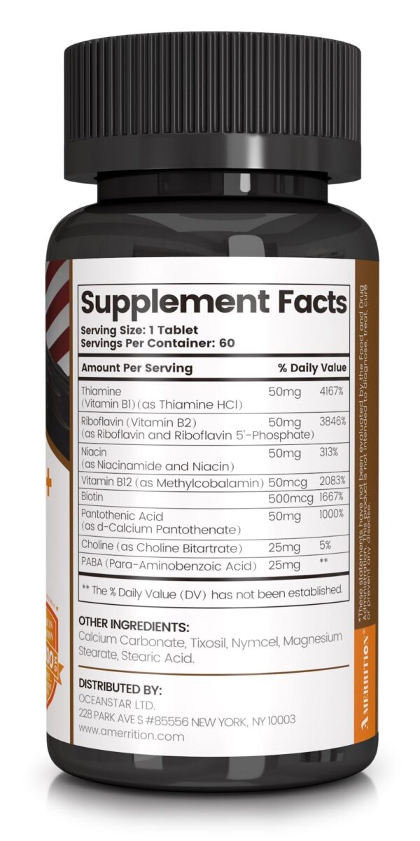 Frasco de Amerrition VBMULEX+ 60 tabletas