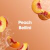 Bebida lista para consumir Peach Bellini