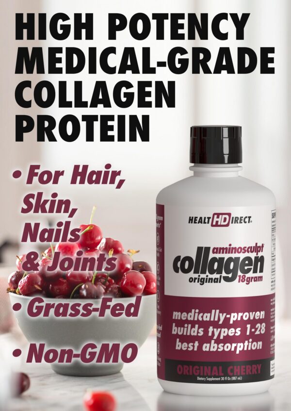 Version 1.0.0 AminoSculpt Colágeno líquido etiqueta detalle