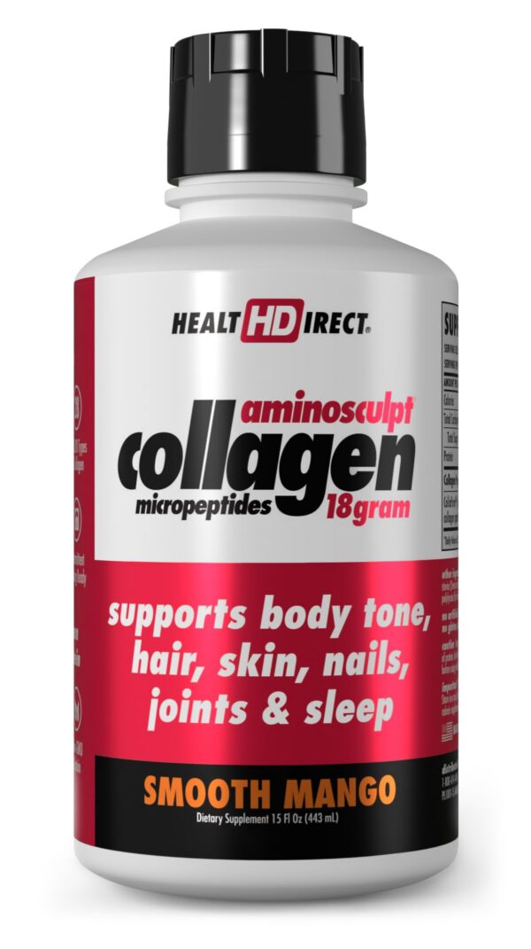 Frente del envase aminoSculpt colágeno líquido