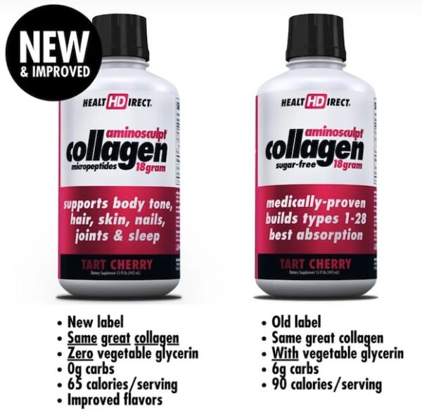 Frasco transparente con etiqueta de ingredientes