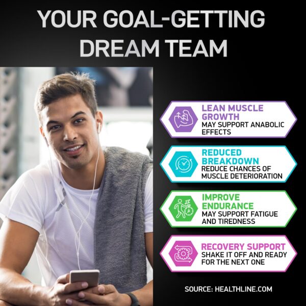 Detalle etiqueta suplemento vegano aminoácidos esenciales