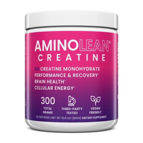 Frente del envase AminoLean Creatine blanco
