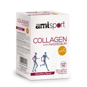 Version 1.0.0 AML Sport colágeno sticks frente de envase