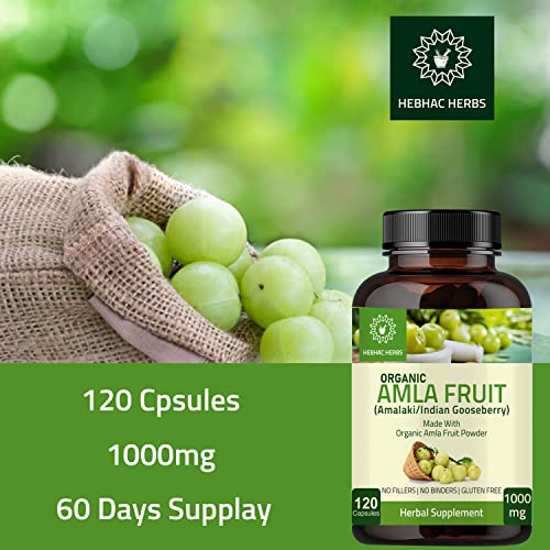 Amla cápsulas orgánicas antiedad con vitamina c y extracto natural