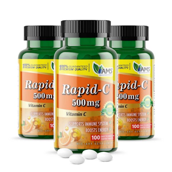 Frasco de AMS Rapid-C 500 mg