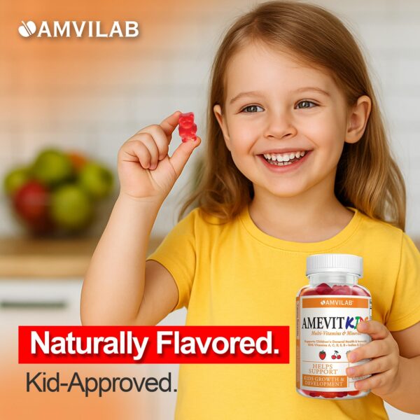 Frasco de Amevit Kids gomitas multivitamínicas
