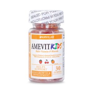 AMVILAB Amevit Kids gomitas multivitamínicas – frente de empaque