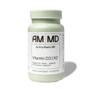 Amy Myers MD vitamina d3 k2 10000 ui frasco 30 cápsulas