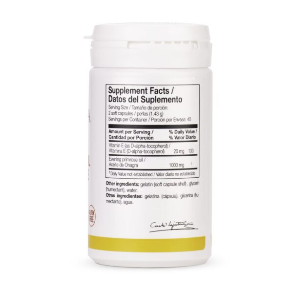 Cápsulas blandas de Ana María Lajusticia Onagra y Vitamina E