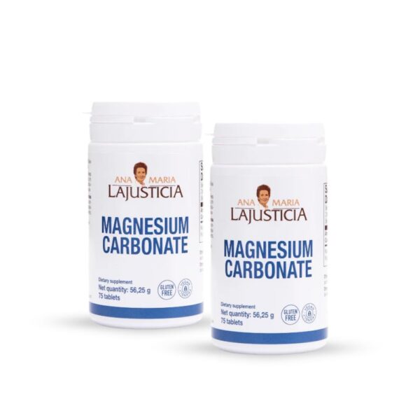 Ana Maria Lajusticia carbonato de magnesio frasco frontal