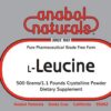 Etiqueta de L-Leucina Anabol Naturals