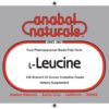 L-Leucine etiqueta de frasco