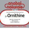 Version 1.0.0 Etiqueta del envase L-Ornitina Anabol Naturals