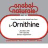 Version 1.0.0 Etiqueta de Anabol Naturals L-ornitina 100 cápsulas
