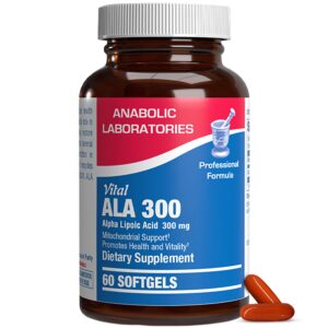 Envase de Alpha Lipoic Acid 300 mg de Anabolic Laboratories